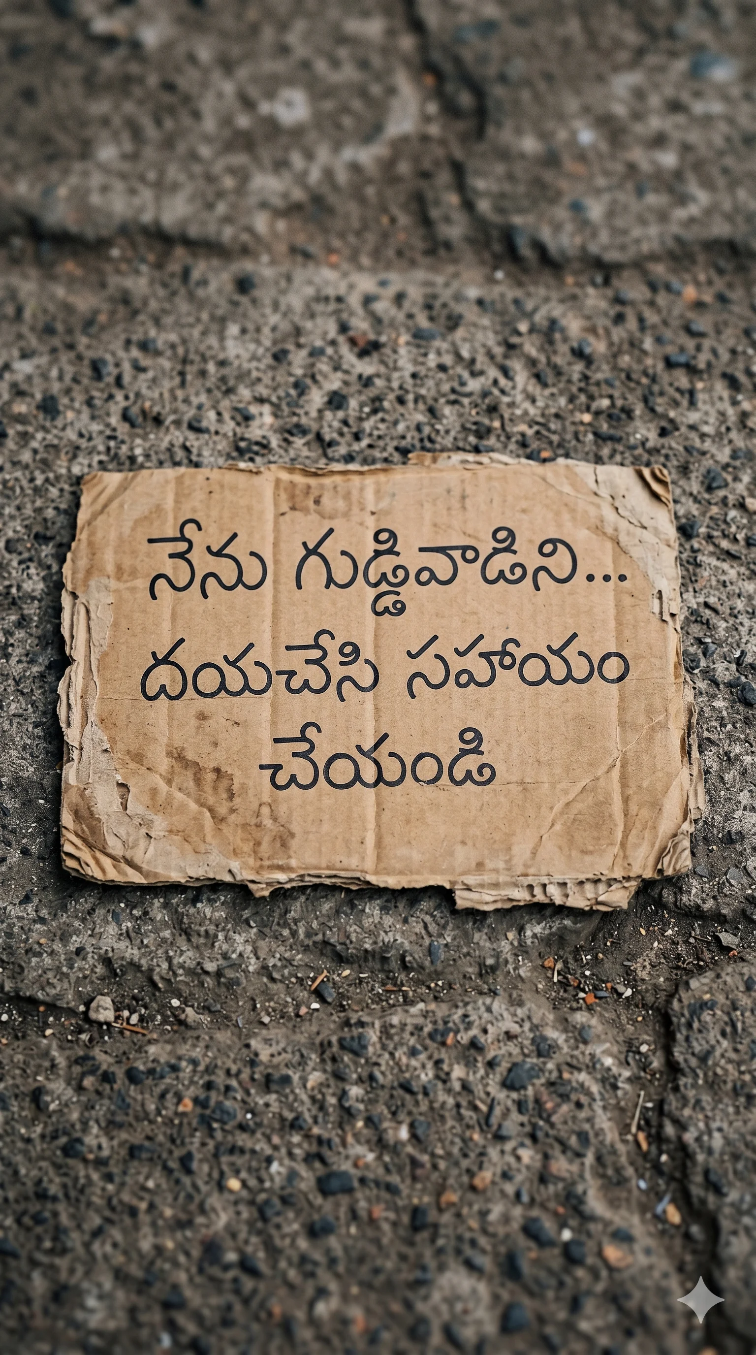 గుడ్డివాడి బోర్డు — నేను గుడ్డివాడిని దయచేసి సహాయం చేయండి