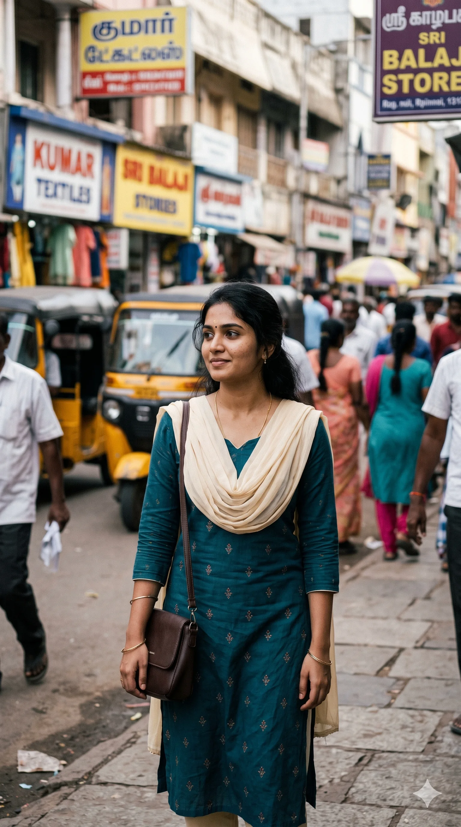 యువతి వీధిలో నడుస్తూ ఆగింది — గుడ్డివాడి బోర్డు చూసింది