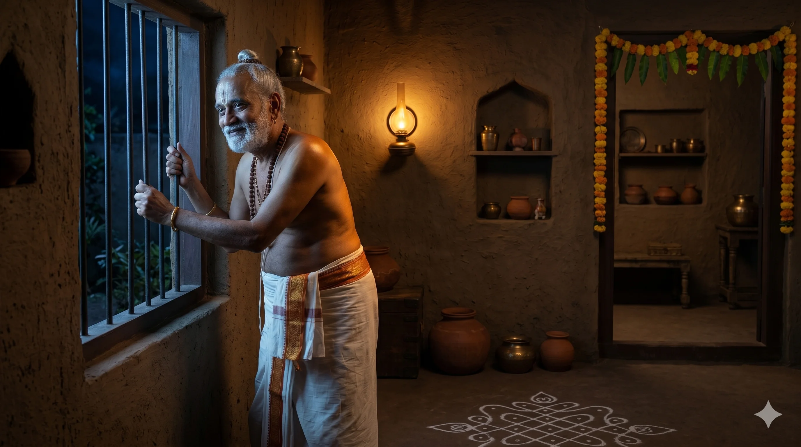 తెనాలి కిటికీలోంచి చూశాడు — దొంగలు తోటలో కనిపించారు