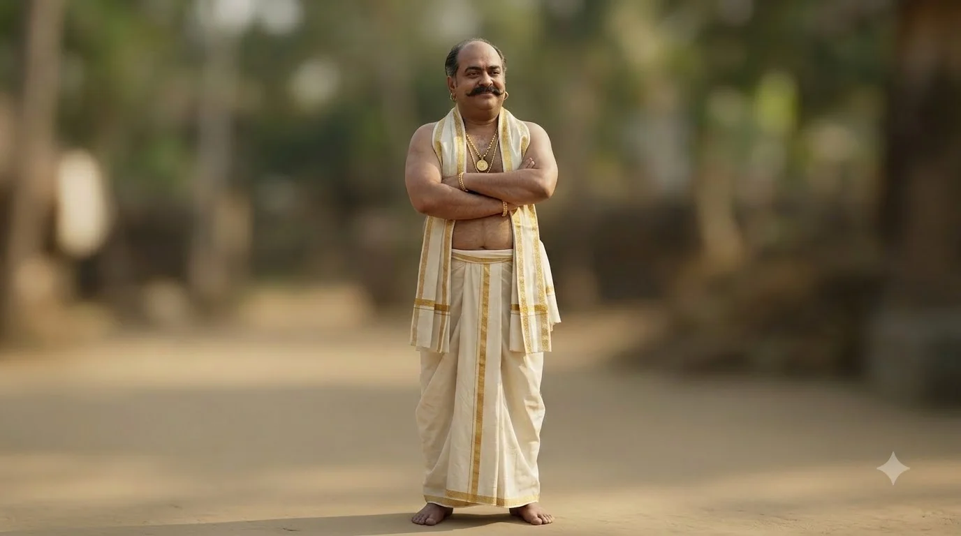 భూపతి చిరునవ్వుతో బావి అమ్మకానికి ఒప్పుకుంటున్న దృశ్యం