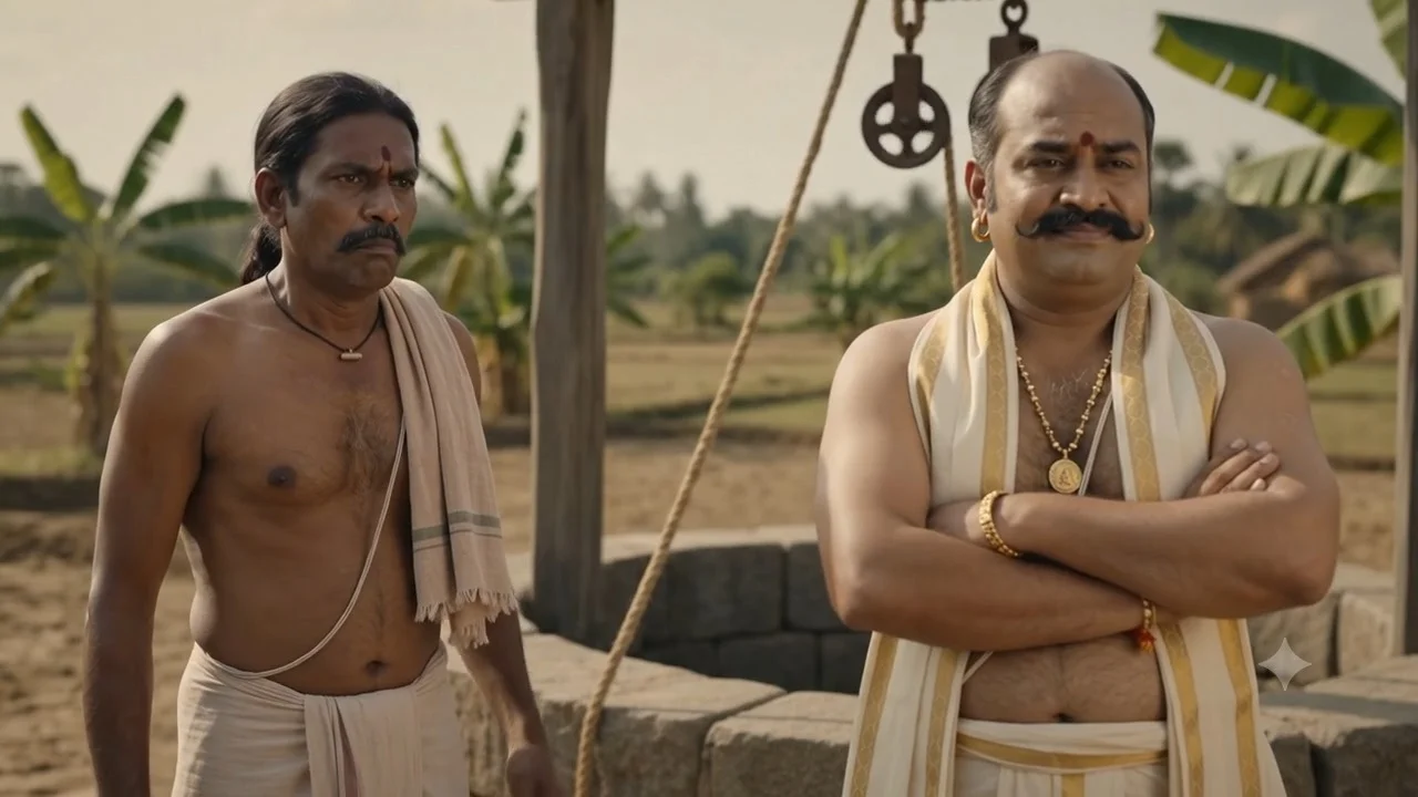 భూపతి రామయ్యలు తీవ్రంగా వాదిస్తున్న దృశ్యం