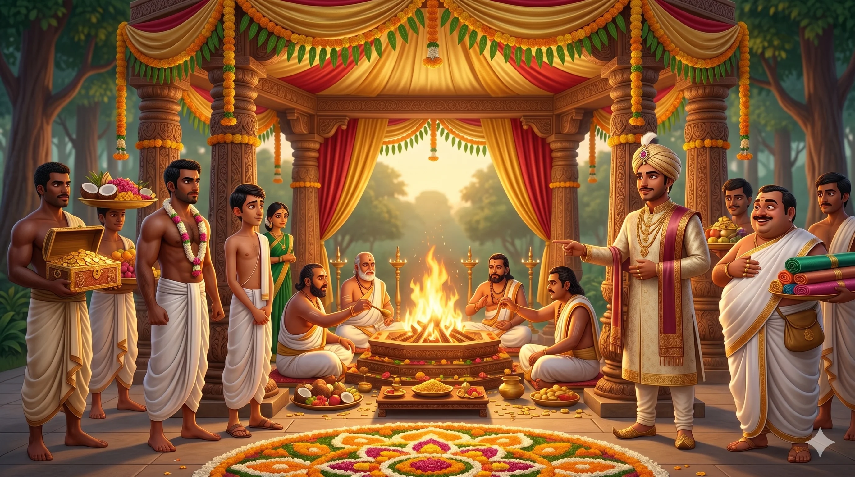 వ్యాపారి కుమారుడు తన సంపద అంతా యోధుడి వైద్యం కోసం అర్పించాడు
