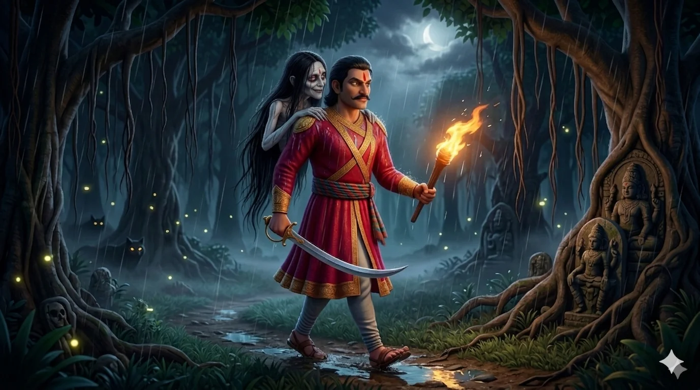 బేతాళుడు విక్రముని చెవిలో ప్రశ్న వేశాడు — లోభి బ్రాహ్మణుని కుమార్తె EP04